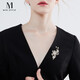 Mck flower brooch high-end women's coat sweater corsage decorative pin accessories Chinese Valentine's Day gift