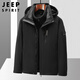 JEEP SPIRIT Jeep Jacket Men's Three-in-One Winter Jacket Men's Polar Fleece Jacket Men's Clothes