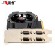 嵩睿4屏炒股显卡GTX1660S/1050Ti/750ti/730多屏显卡4接口HDMI高清4k投影一拖四路拼接显卡VGA分屏显卡 4屏HD7600 2G 4VGA 炒股办公投影