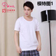 
Ligongmin 120 yarn pure cotton men's short-sleeved T-shirt men's sweatshirt cultural shirt base shirt round neck white underwear loose white (one box one piece) 12102 185/110 (3XL)