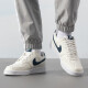 Nike Nike Casual Shoes Herrenschuhe 2025 Neues Gerichtsvision Low Top Leichte und komfortable Sportschuhe Skateboardschuhe HQ4867-101/Said White/Deep Sea Blue 44