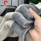 Pier Cardin integrated velvet round neck sweater for men in autumn and winter new thickened velvet thermal top Chenille pullover base knit sweater 20256/713 light gray 3XL