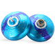 Audi Doppel Diamond Jo-Yo Spielzeug Feuerkraft junger König Verstellbare Rotation Yo-Yo Boxing Held Yoyo Ball Boy Spielzeuggeschenk Fortgeschrittene Metallkugel-Blütenflamme