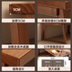 Konosu Solid Wood Core Schreibtisch Home Moderne einfache Büroschreiber Computer Schreibtisch Schlafzimmer Studie kleiner Apartment Schüler Schreibtisch [Eisenbein] 30 mm Walnussfarbe 180*70*753