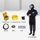 HAIYUN 693连体全封闭干式潜水服市政工程污水防臭JQ83水下作业潜水服 套餐二（不带通讯款） XL(身高180cm)