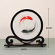Yihan Han Kaifeng Bian embroidery ornaments double-sided embroidery crafts Chinese special gifts for foreign customers gifts meeting gifts Ruyi-Tai Chi Fish