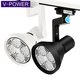 V-Power Track Light Store Store Store Spotlight Shop Shop Hall Энергетическая лампа Фоновая стена светило светильник Установка лампа без лампа белая оболочка 35 Вт положительный белый свет (DG702)