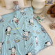 Abay Class A baby summer cool quilt newborn children ice silk blanket baby air conditioning quilt kindergarten cool knitted small quilt Fruit Panda Class A cool summer blanket machine washable 120x150cm 1-7 years old