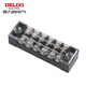 Delixi electrical terminal block TB series combined terminal block 15A 6-position flame retardant and anti-corrosion connection block terminal TB1506
