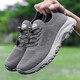 Zulijian Master Old Men's Summer Mesh Breathable Middle-aged and Elderly Dad Shoes Wide Fat Feet Large Size Sports and Casual Mom Walking Shoes Dark Gray 8891 42