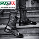 Cartelo Light Luxury High-End Spoced Toe British Schnürstiefel Herrenstiefel Inner erhöhte Martin Boots Herren Lederstiefel Schwarze Innere Erhöht 38 38