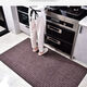 Xuxian kitchen floor mats are water-absorbent, non-slip, oil-resistant, and stain-resistant, household door mats, cuttable mats, carpets, and customizable 80*180cm. Red and black stripes-upgraded thickening