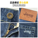 吉普（JEEP）2025春夏新款男士牛仔裤男高端时尚修身小直筒弹力休闲长裤子男裤