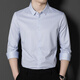 
JASONWOOD official authentic high-end brand men's long-sleeved shirt men's spring business casual middle-aged men's shirt blue plaid 9901 M /165 [Suggested 100-120 Jin [Jin equals 0.5 kg]]