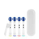 Oral BOral-B electric toothbrush small round head toothbrush rechargeable p4000/Pro3 couple gift automatic 3 couple set white + dark blue + enjoy cleaning teeth 6 pieces
