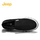 Chaussures pour hommes Jeep Printemps et automne léger respirant des chaussures de toile de pédale d'un pied Foot's Foot Sole Sole Casual Chores non glissa Lazy Driving Chaussures Black (Sports Taille) 41