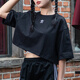
Adidas official women's short-sleeved 25 summer new sportswear running body clothes cotton breathable casual round neck T-shirt IT9887/black/short/pure cotton skin-friendly S [160 recommended weight 95-110Jin [Jin equals 0.5 kg]]