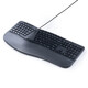 Shanye ergonomic wired keyboard with integrated wrist rest, four-way scroll wheel and tripod GSKBERG3 black wired