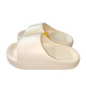 KKV sandals for men and women in bathroom, anti-slip and anti-odor, home bathing couple shoes, size 37-38 beige
