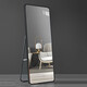 Quanpinwu dressing mirror full-body mirror floor-standing wall-mounted bedroom entrance fitting mirror aluminum alloy rounded corner internet celebrity large mirror 150