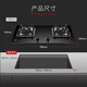 Sakura Range Hood Side Saug CXW-360-JA06 Home Kitchen Range Kapuze Großer Luftvolumen Motorhaube Elektrische Hitze selbstverpackte somatische Erfassung intelligenter Steuerung Erststufe Erststufe Reichweite Kapuze JA06+B9209 Multi-Loch-Herd können installiert werden