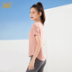 361 Yoga Wear Women's Short Sleeve Running Top Training Pilates Sports T-Shirt Loose Fitness Wear Blue 2006 M