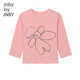 Jnby von Jnby [Jiangnan Buddies Baby] Herbst Langarm T-Shirt süßes Blumenmuster weiche Jungen und Mädchen Baby YN9110790 684 warmes Rosa 100 cm
