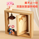 
Zhenruyi birthday gift female leaf carving portrait photo customized woodcut drawing wedding anniversary gift girlfriend wife vertical version rotating double-sided [Light + Pig + Couple ornaments]