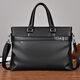 MOEPEQDAISHU Briefcase Men's Handbag Business Shoulder Messenger Bag Large Capacity Casual Commuting New Trendy Backpack Computer Bag Elegant Black 14 inches