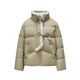 Semir Semir down jacket women's new Chinese style imitation rabbit fur collar short warm jacket 24 winter new style 109724113017