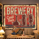 Pure tone retro American hanging cloth cafe beer decoration background cloth restaurant atmosphere matching tapestry cloth internet celebrity photo XFJ401 1 meter wide 0.7 meters high free installation package