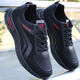 Changxiang Huili lässige Herrenschuhe Frühling und Sommer Neue wasserdichte und gleitende Arbeitsschuhe, die atmungsablöschlich weiche alleinige schwarze Sportschuhe FH-QF25 Black 42 sind
