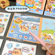Danmiqi Kapibala Magnetic Quiet Book Volles Set von Kumpel Magnetic Stickers Buch Mini Girls Geburtstagsgeschenk