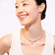 ZEGL broken silver imitation pearl necklace women's jewelry pendant clavicle chain autumn and winter new style birthday gift for best friend