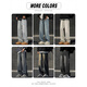 Foss Phil Retro Smoke Grey Jeans Herren Frühling und Sommer American High Street Trend Straight Big-Sports und Casual Long Hosen Trendy Brand 718-K870 Hellblau L [Empfohlen 130-145jin [Jin gleich 0,5 kg]]]