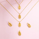Saturday blessing yellow 18K gold pendant, Guochao Xiaofu brand gold pendant birthday gift, chain not included, good luck and good luck