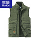 Romon Vest Men's New 2025 Spring и осень-лето много кармана-жилетки.