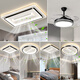 Luz de ventilador sin hojas 2024 nueva sala de estar dormitorio luz de techo invisible Silencio de viento fuerte luz de viento completo 1 W Dormitorio sin hojas Protección de ojos 9755 cm