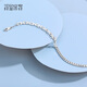 Misu platinum bracelet women's ins niche design hand jewelry PT950 platinum AB style high-quality personalized thick bracelet European and American style customized deposit