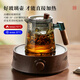 Niye Tea Set Complete Glass Teapot Set High Temperature Resistant Black Cup Six Gentlemen Justice Cup Household Kung Fu Tea Set