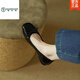 Holzspecker Single-Schuhe für Frauen 2025 Sommer Neue Flat-Soled Mary Jane Schuhe kleine Lederschuhe ein Fuß Bohnen Schwangere Frauen Feenschuhe sanfte Wein rot 37