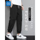 Pantalones casuales de seda de hielo de Zhenweis para los pantalones de atado de los deportes delgados del verano delgados para hombres para la moda masculina Harlan's All-Match Casual Men's Pants 80 Green + Khaki XL [recomendado 130-150 Jin [Jin equivale a 0.5 kg] desgaste]