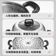 Jiuyang steamer 304 stainless steel three-layer compound bottom household steamed fish and raised lid steamer steamer steamer induction cooker gas stove high arch lid large capacity丨ZGH2802 3 layers 28cm