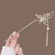 Super fairy ancient style butterfly tassel hairpin, feminine and high-end, new Chinese style hairpin, rocking hairpin, horse face skirt accessories, gilt butterfly-purple