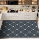 Xuxian floor mats, kitchen floor mats, stain-resistant mats, household anti-slip carpets, water-absorbent and oil-proof, large-area custom-made foot mats, black kitchenware, 100*160cm, waterproof and anti-scalding