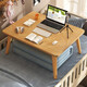 Small craftsman bed small table solid wood legs bedroom bay window computer table simple style dormitory writing desk log 60*40