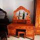 Yuewen Guangdong Foshan Indonesian rosewood all solid wood dressing table with stool Ming and Qing classical carving master bedroom dressing table other models solid wood dressing table + stool*1
