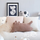 Original ins style cream coffee color cushion bag beige cushion living room sofa pillow cat bed and breakfast lumbar pillow cushion meow iron egg coffee color 30x50cm (including pillow core)