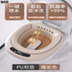 Meikejie's ass-washing tool, men's hemorrhoid basin, electric bidet, special post-operative rinse for women, men's fumigation, fumigation and soaking, warm camel color - PVC soft cushion, one-touch rinse/three gears available 2