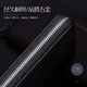 Men's wallet long leather hand -made large -capacity multi -card zipper business handbags can put mobile phone black mobile phone black